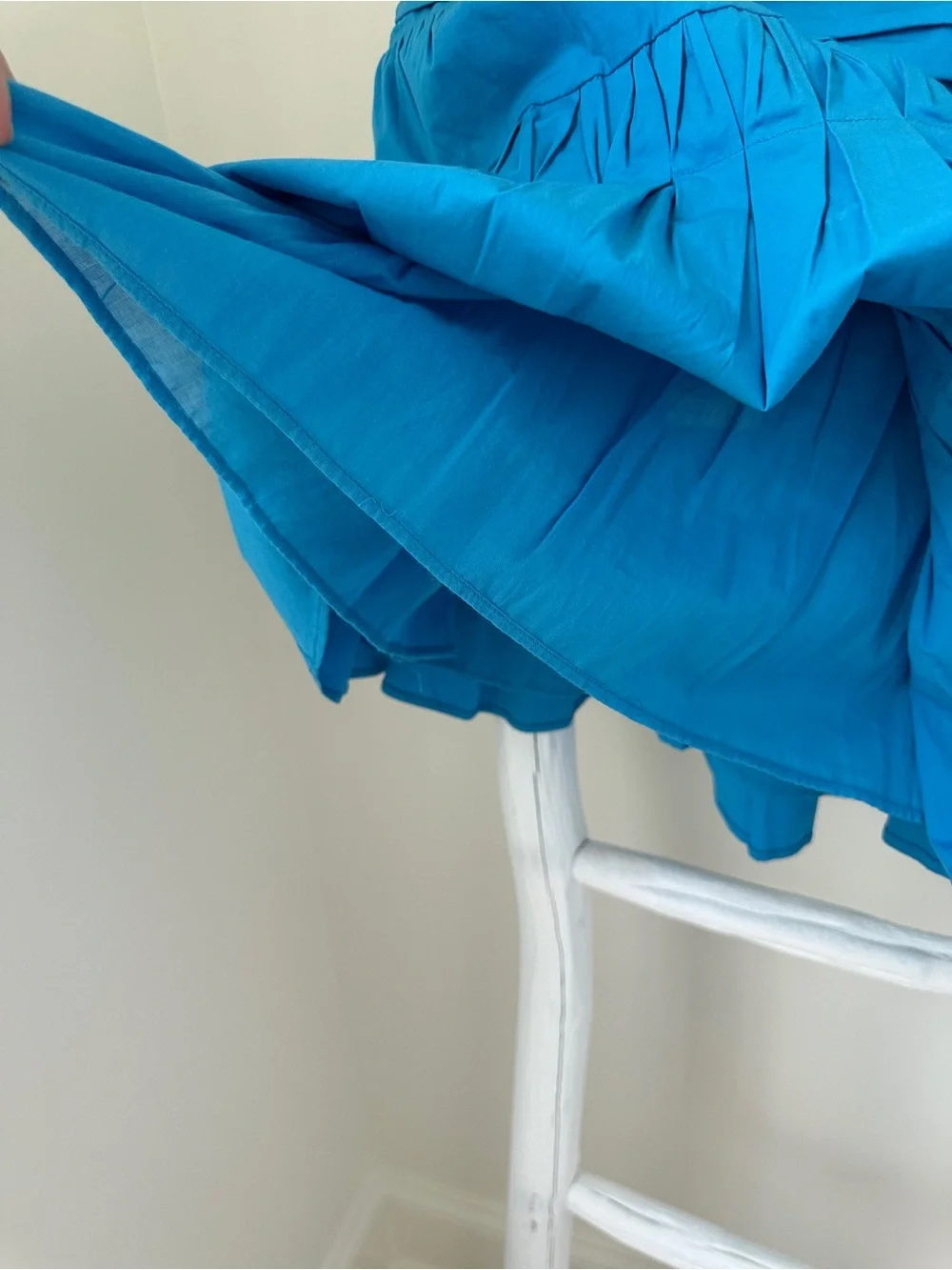 Ramy Brook Kimmy Skirt Vibrant Turquoise Tiered Skater Mini Skirt Size Medium